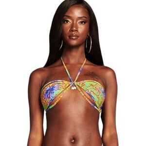I.AM.GIA NWT Halina Bikini Top in Hibiscus Print
